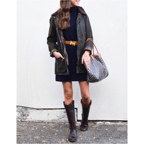 Frye Melissa Button Black Leather Knee High Boot - Picture 8 of 16